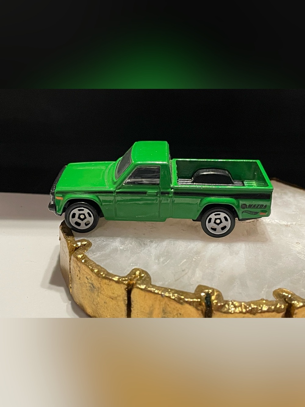 Green Metal Mazda Hot Wheels Truck #9729
